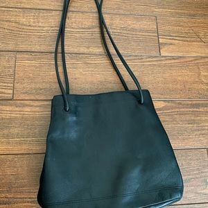 Black leather purse